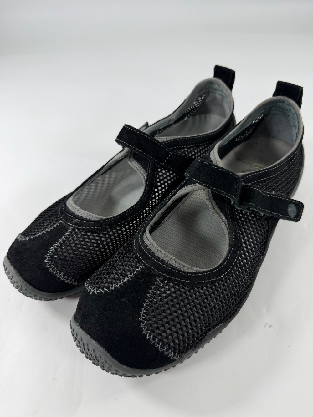 Merrell Circuit MJ Breeze Mary Jane Comfort Walking Shoes Black Mesh Womens 7.5